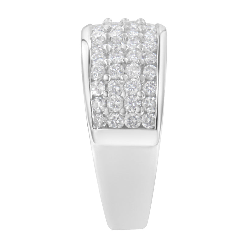 Bids.com 14K White Gold Round Cut Diamond Ring (1.0 Cttw, H-I Color, SI2-I1 Clarity) - Size 6-1/2 Rings