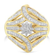 Bids.com 10K Yellow Gold Diamond Ring (1 Cttw, I-J Color, I2-I3 Clarity) - Size 7 Rings