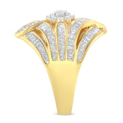 Bids.com 10K Yellow Gold Diamond Ring (1 Cttw, I-J Color, I2-I3 Clarity) - Size 7 Rings