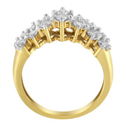 Bids.com 10K Yellow Gold Round Diamond Ring (1 cttw, J-K Color, I1-I2 Clarity) Rings