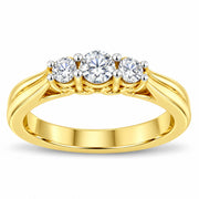 Bids.com 10K Yellow Gold Three-stone Diamond Ring (0.50 cttw, J-K Color, I2-I3 Clarity) Rings White Smoke 8 / Yellow.Gold,6 / Yellow.Gold,7.75 / Yellow.Gold,7.25 / Yellow.Gold,6.75 / Yellow.Gold,6.25 / Yellow.Gold,7.5 / Yellow.Gold,7 / Yellow.Gold,6.5 / Yellow.Gold