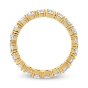 Bids.com 14K Yellow Gold 2.00 Cttw Shared Prong Set Round Cut Diamond Eternity Band (J-K Color, VS1-VS2 Clarity) - Ring Size 6.75 Rings
