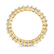 Bids.com 14K Yellow Gold 2.00 Cttw Shared Prong Set Princess Cut Diamond Eternity Band Ring (J-K Color, SI1-SI2 Clarity) - Ring Size 7 Rings