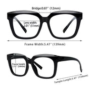 eyekeeper.com 30% Blue Light Blocking Glasses Metalless Screwless Eyewear R2144-B15 Eyeglasses