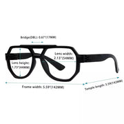 eyekeeper.com 30% Blue Light Blocking Pilot Screwless Glasses NR2309-B15 Eyeglasses