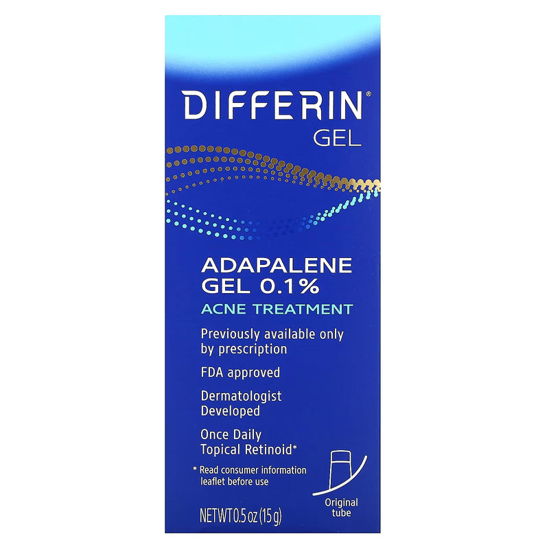 Differin Differin Adapalene Gel 0.1% Acne Treatment (4-Pack, 15g Tubes) Skin Care