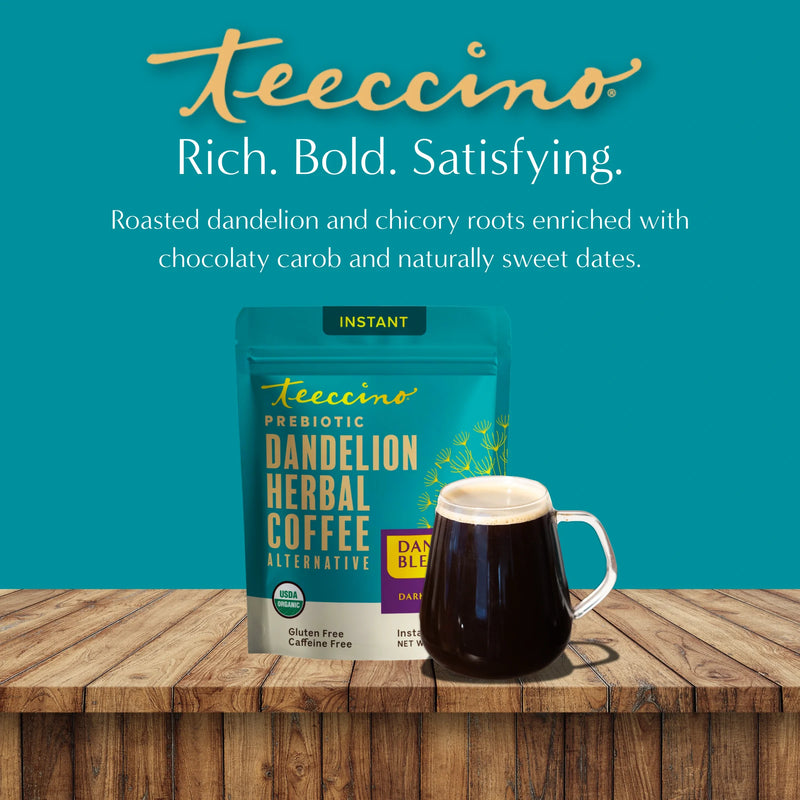 Teeccino Instant Dandelion Herbal Coffee Instant Coffee