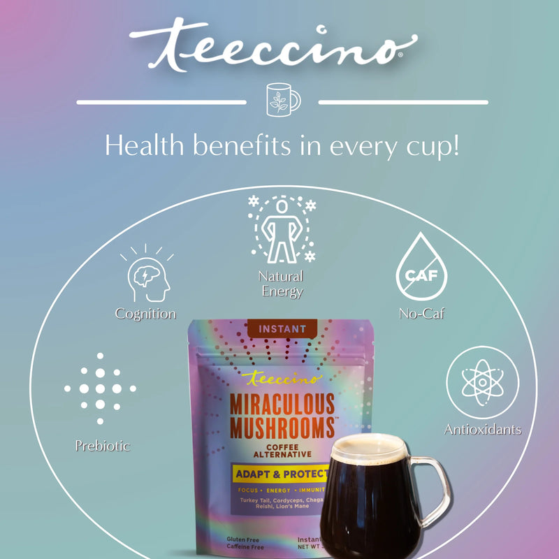 Teeccino Miraculous Mushrooms® Adapt & Protect Instant Herbal Coffee Instant Coffee