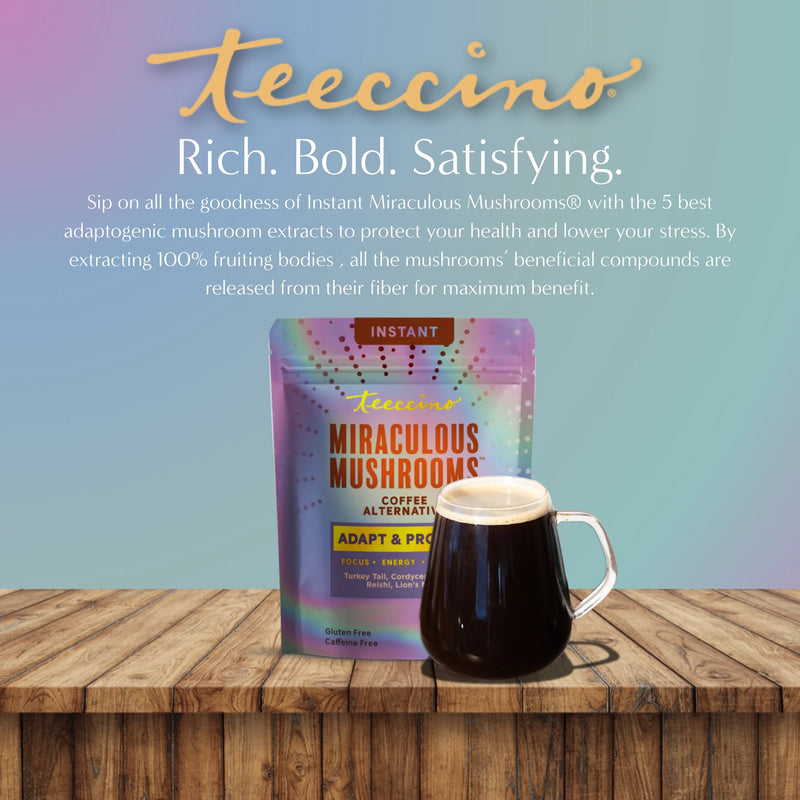 Teeccino Miraculous Mushrooms® Adapt & Protect Instant Herbal Coffee Instant Coffee