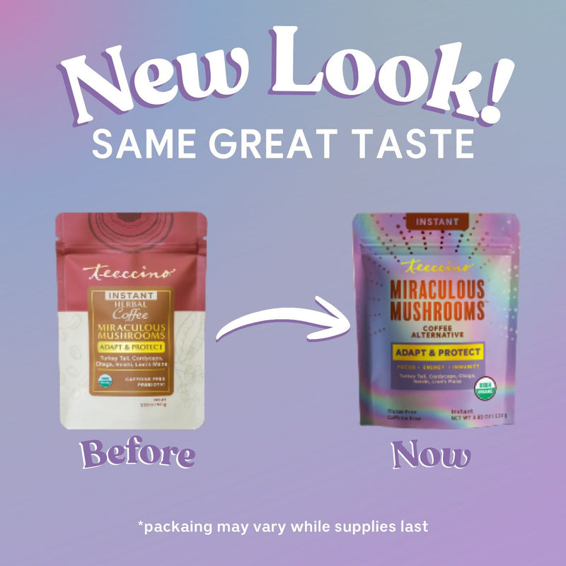 Teeccino Miraculous Mushrooms® Adapt & Protect Instant Herbal Coffee Instant Coffee