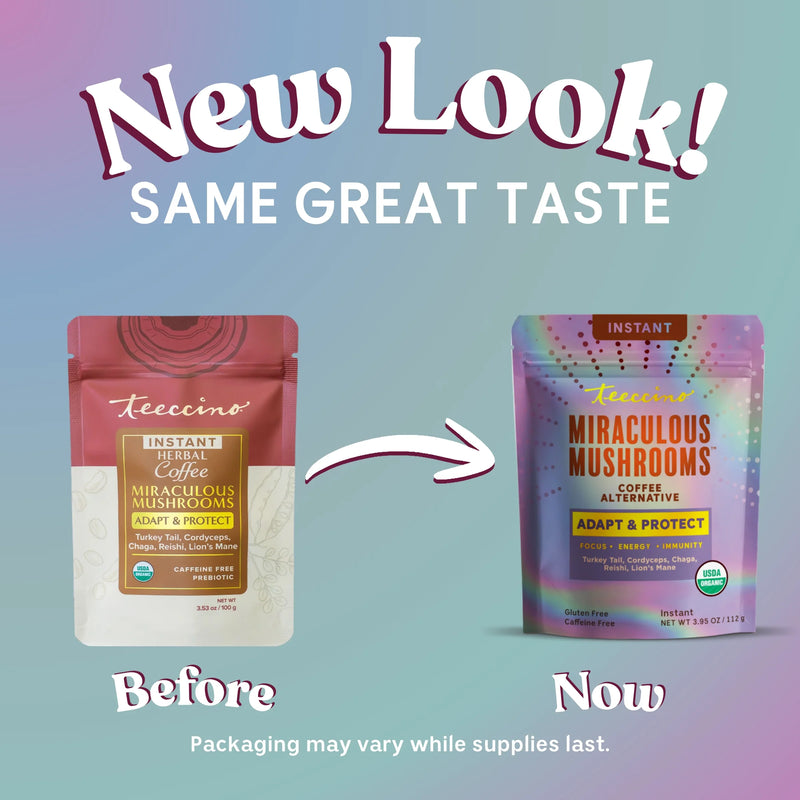 Teeccino Miraculous Mushrooms® Adapt & Protect Instant Herbal Coffee Instant Coffee
