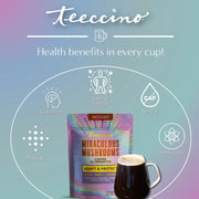 Teeccino Miraculous Mushrooms® Adapt & Protect Instant Herbal Coffee Instant Coffee Dark Gray 3.95 oz