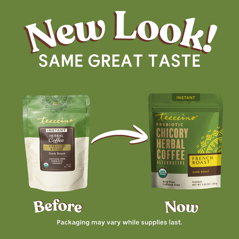 Teeccino Instant French Roast Herbal Coffee Instant Coffee