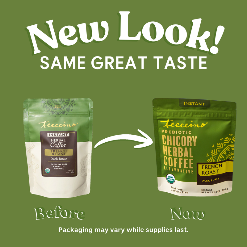 Teeccino Instant French Roast Herbal Coffee Instant Coffee