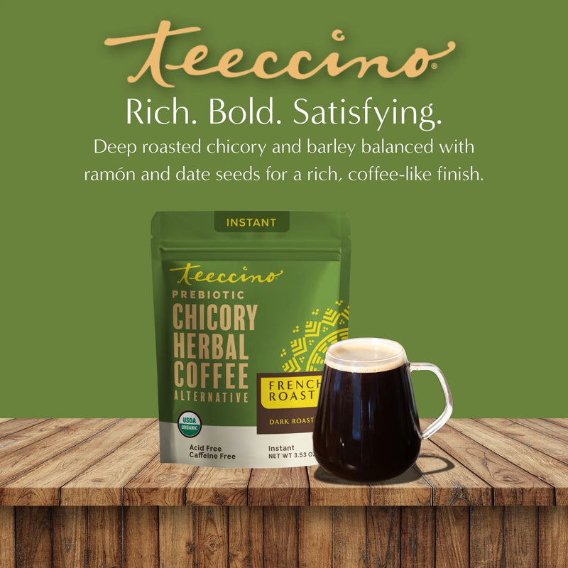 Teeccino Instant French Roast Herbal Coffee Instant Coffee
