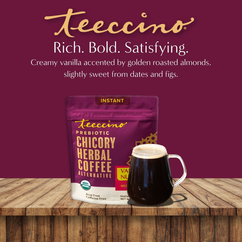 Teeccino Instant Vanilla Nut Herbal Coffee Instant Coffee