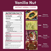 Teeccino Instant Vanilla Nut Herbal Coffee Instant Coffee