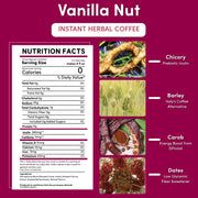 Teeccino Instant Vanilla Nut Herbal Coffee Instant Coffee