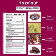 Teeccino Instant Hazelnut Herbal Coffee Instant Coffee