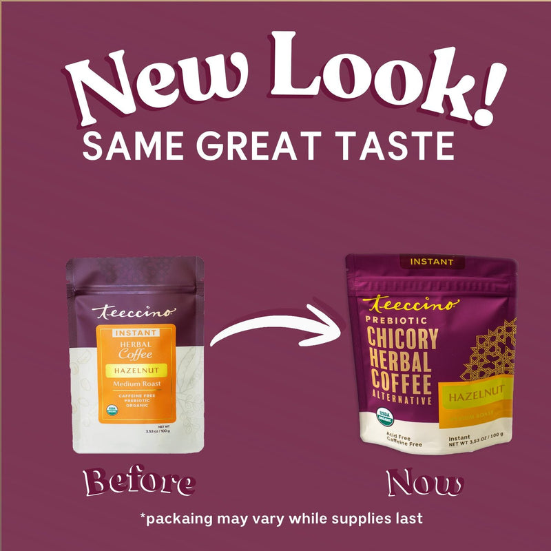 Teeccino Instant Hazelnut Herbal Coffee Instant Coffee