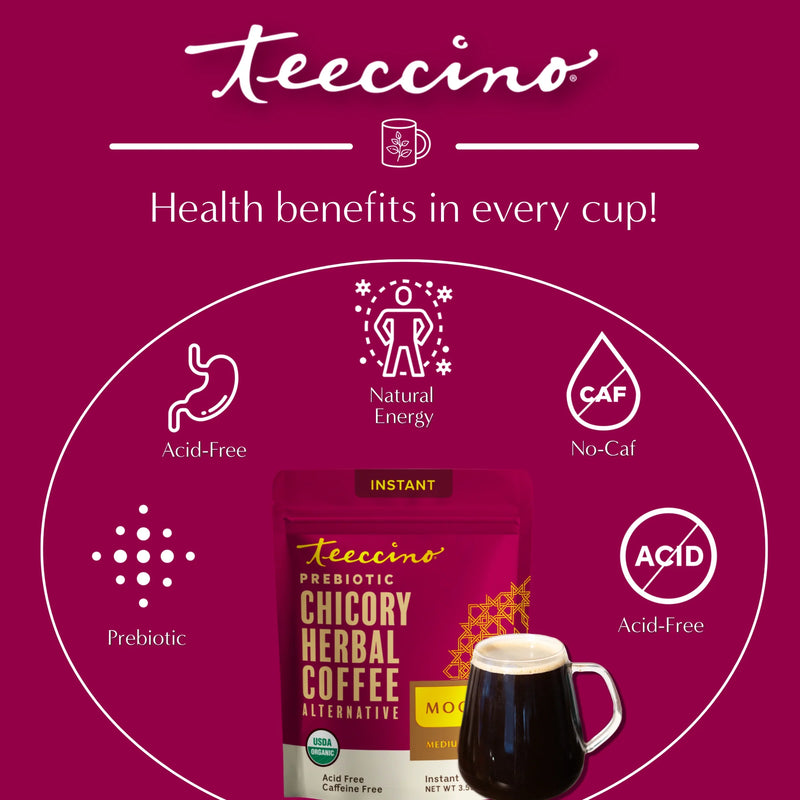Teeccino Instant Mocha Herbal Coffee Instant Coffee