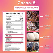 Teeccino Miraculous Mushrooms® Cacao + 5 Instant Coffee