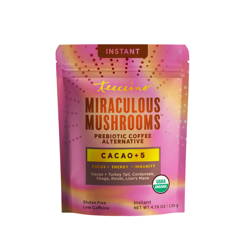 Teeccino Miraculous Mushrooms® Cacao + 5 Instant Coffee