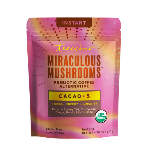 Teeccino Miraculous Mushrooms® Cacao + 5 Instant Coffee