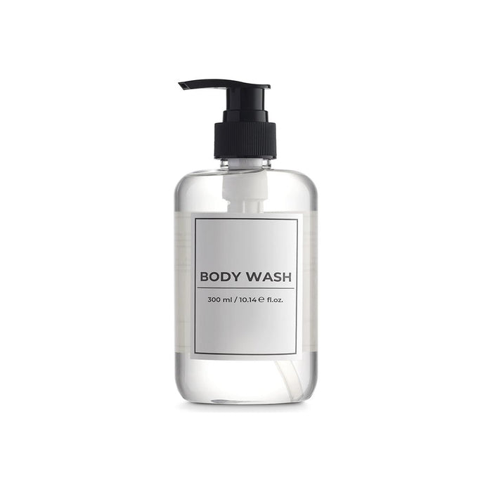 White Label Body Wash, Pressure Pump Bottle (12/24 Pack, 10oz/300ml)