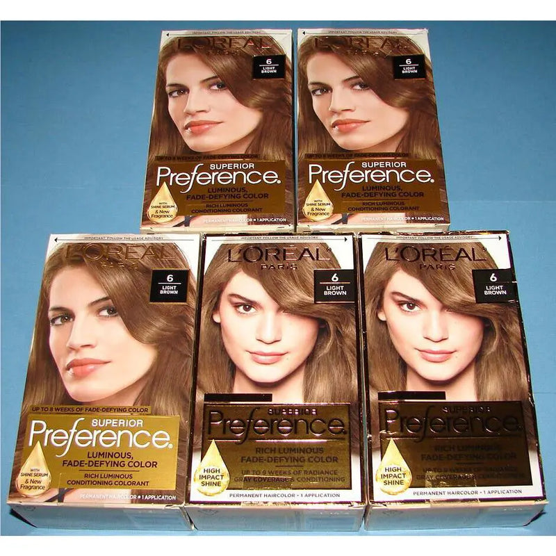 Superior Preference Superior Preference L'Oreal Paris Natural 6 Light Brown Hair Color 1 Hair Color Steel Blue
