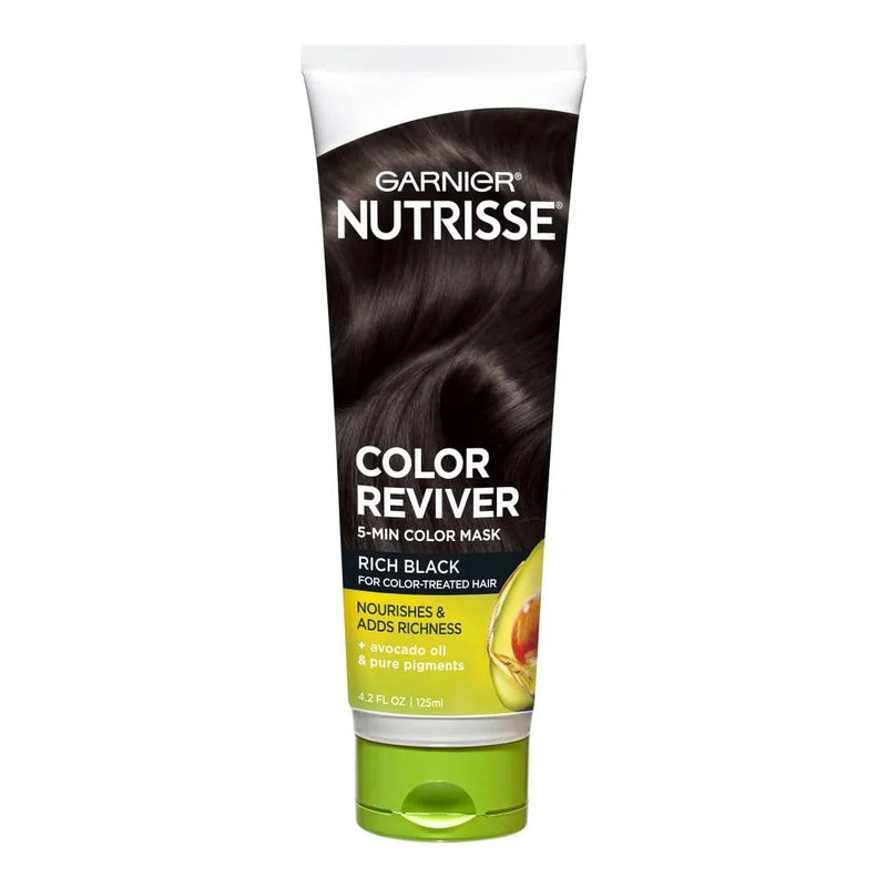 Garnier Garnier Nutrisse Color Reviver 5 Minute Nourishing Color Hair Mask - Rich Black - 4.2 Fl Oz Hair Color