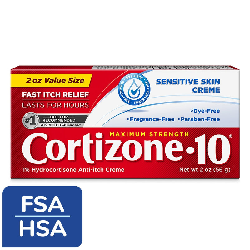 Cortizone 10 Cortizone-10 Maximum Strength Itch Relief Cream, 1% Hydrocortisone, 2 oz Medicine & Drugs