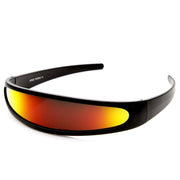 zeroUV Retro Futuristic 1980's Disco Wrap Around Space Sunglasses 8964 Sunglasses