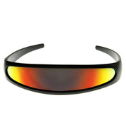 zeroUV Retro Futuristic 1980's Disco Wrap Around Space Sunglasses 8964 Sunglasses