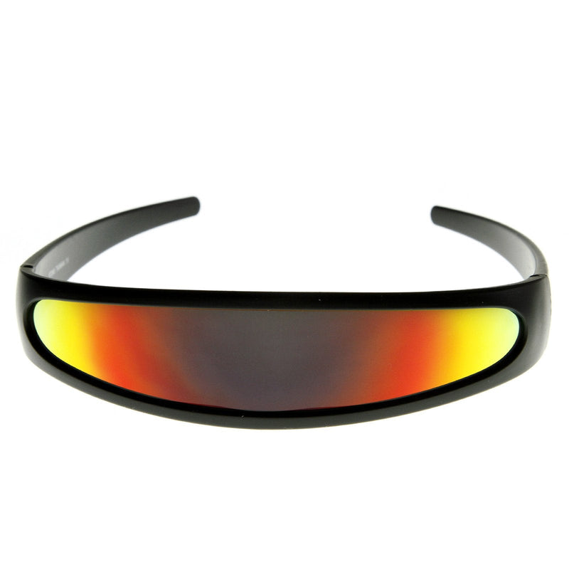 zeroUV Retro Futuristic 1980's Disco Wrap Around Space Sunglasses 8964 Sunglasses