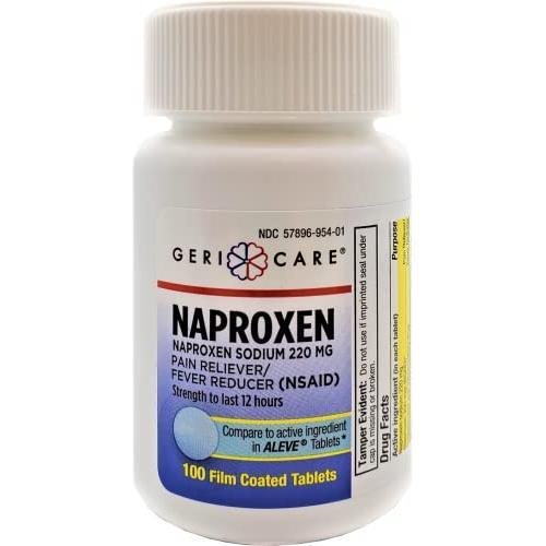Gericare Gericare Pain Relief Naproxen Sodium, 100 Tablets Medical Supplies