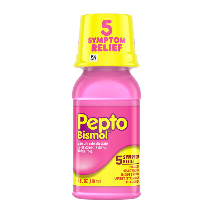 Pepto Bismol Pepto Bismol Liquid Travel Size For Heartburn Diarrhea Original 3.4oz Health & Beauty