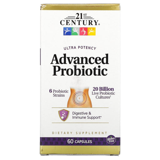 21st Century 21st Century Ultra Potency Advanced Probiotic, 60 Capsules Vitamins & Supplements