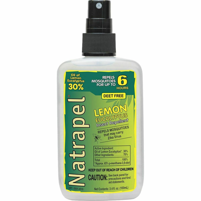 Natrapel Natrapel 00066862 Lemon Eucalyptus 3.40 Oz Pump Bottle Repels Mosquito Fishing
