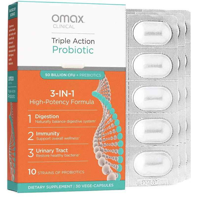 Omax3 Omax3 Omax Synbiotic Probiotic Prebiotic Inulin Chicory Root Fiber Vitamins & Supplements