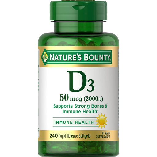 Nature's Bounty Nature's Bounty Vitamin D3, 50 Mcg, Rapid Release Softgels Vitamins & Supplements