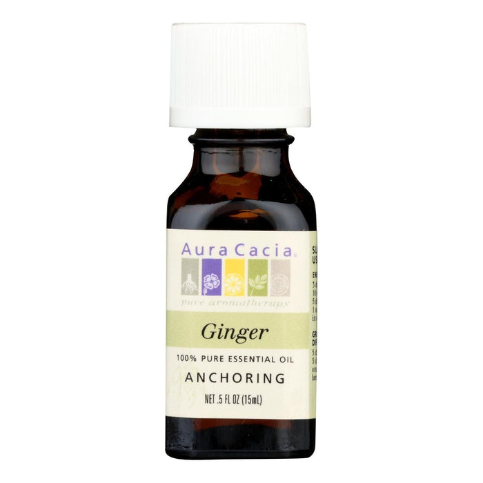 Aura Cacia Ginger Essential Oil - 0.5 Fl Oz