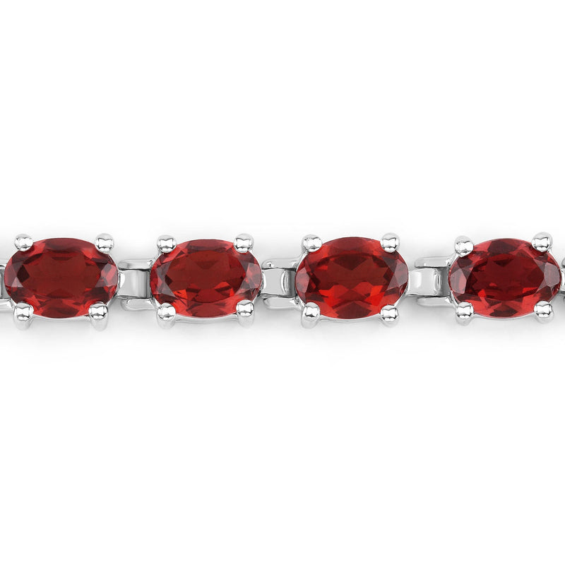 Bids.com 15.30 Carat Genuine Garnet .925 Sterling Silver Bracelet Bracelets