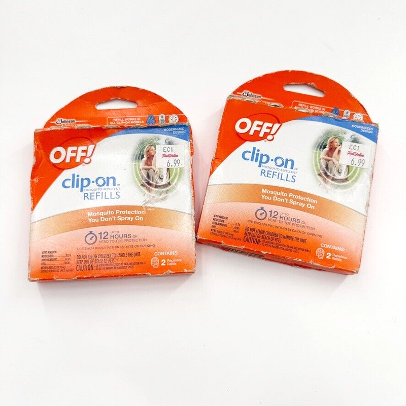 Off Off Clip On Mosquito Repellent, Refills Repellents White Smoke