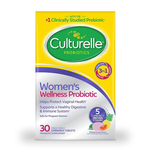 Culturelle Culturelle Probiotics, Women's Wellness Probiotic, Mixed Fruit, 30 Chewable Tablets Vitamins & Supplements