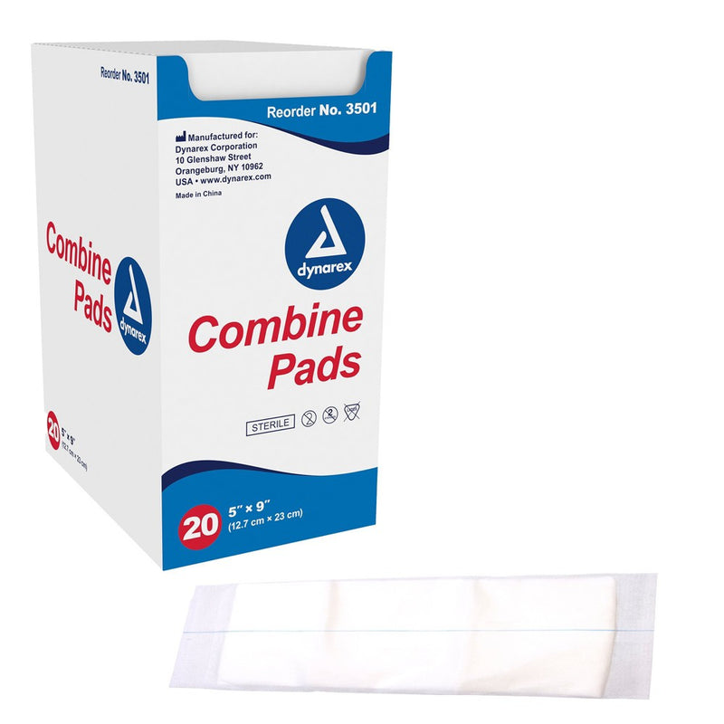 Dynarex Dynarex Sterile Combine Pad  5 X 9  20 Pack First Aid