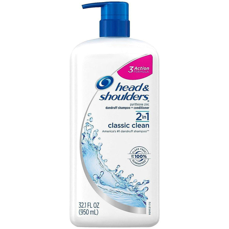 Head & Shoulders Head & Shoulders Shampoo Conditioner, Dandruff, Advanced 2 In 1, Classic Clean Shampoo & Conditioner