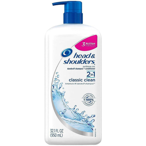 Head & Shoulders Head & Shoulders Shampoo Conditioner, Dandruff, Advanced 2 In 1, Classic Clean Shampoo & Conditioner