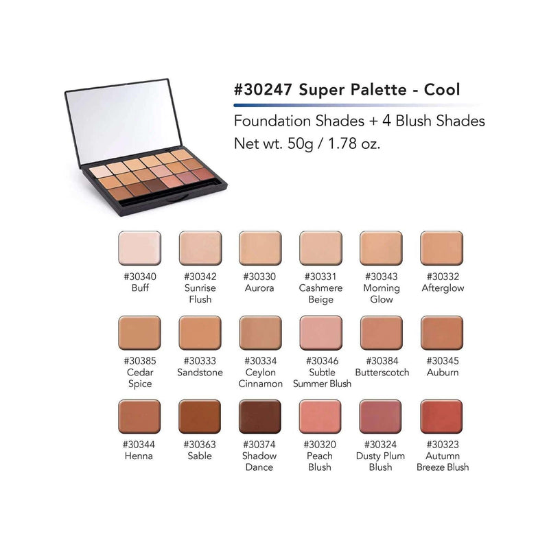 Graftobian Make-Up Company Glamour Crème™ Ultra HD Foundation Super Palettes