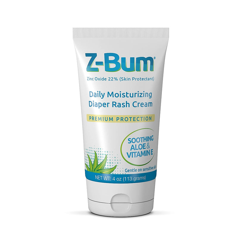 Z-Bum Z-Bum Daily Moisturizing Diaper Rash Cream Heal And Prevent Chafing, Adult Incontinence Irritation, Infection With Aloe, Vitamin E, Zinc Oxide Skin Care